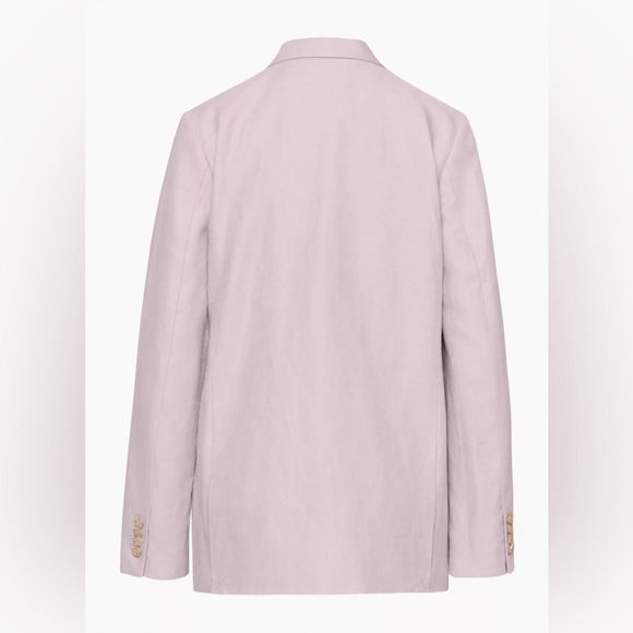 Aritzia wilfred lilac linen destiny blazer sz 0 new - Picture 8 of 16